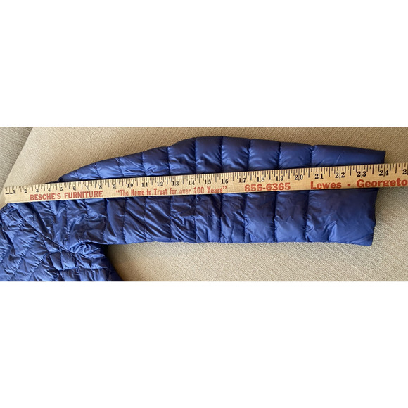 NuAge Sport Jacket Womens Medium Blue 100% Nylon Light Packable Down Puffer Coat - Picture 11 of 12